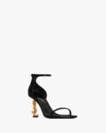 Saint Laurent OPYUM Sandals in patent leather - Image 3