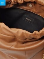 SAINT LAURENT Jamie embellished quilted leather shoulder bag - Image 3