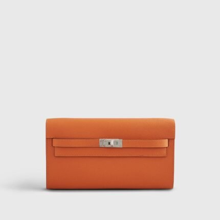 Hermès Kelly To Go Epsom Orange Palladium Hardware