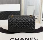 Chanel Lambskin Quilted Medium Rue Cambon Charms Double Flap Black - Image 3