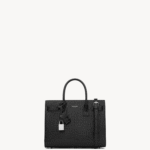 Saint Laurent SAC DE JOUR BABY bag in crocodile-embossed leather