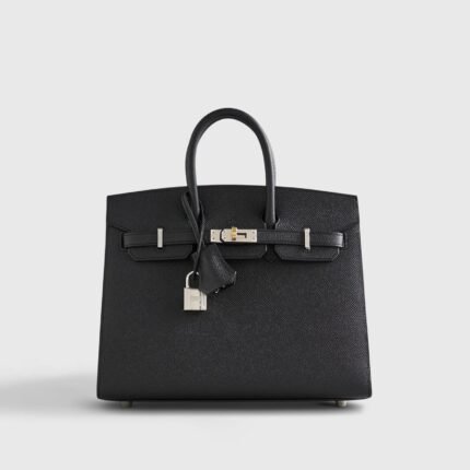 Hermès Birkin 25 Epsom Black Electrum Sellier