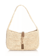 Saint Laurent Le 5 À 7 Mini Hobo in Raffia - Image 2