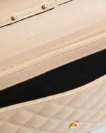 Saint Laurent Envelope Triquilt YSL Wallet on Chain in Grained Leather - Image 4