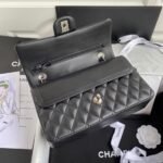 CHANEL CLASSIC HANDBAG Lambskin & Silver Metal - Image 3