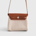 Hermès Herbag Mini Ecru Beige/Fauve Palladium Hardware