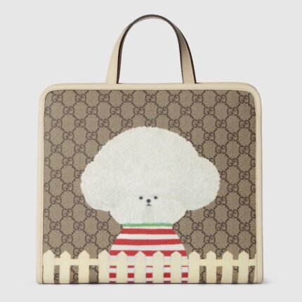 GUCCI CHILDREN’S DOG PRINT TOTE BAG