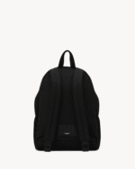 Saint Laurent City backpack in ECONYL®, smooth leather and nylon - Image 2