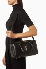 SAINT LAURENTOUT Lyia Duffle Bag in Quilted Lambskin - Image 4