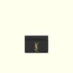 Saint Laurent Cassandre quilted card case in lambskin