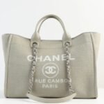 Chanel Deauville Large Gray Tote Bag