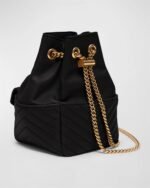 Saint Laurent Joe Mini YSL Bucket Bag with Adjustable Strap in Smooth Leather - Image 5