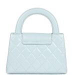 Chanel Small Kelly Shopper Light Blue Shiny Aged Calfskin Brushed Gold Hardware - Image 10