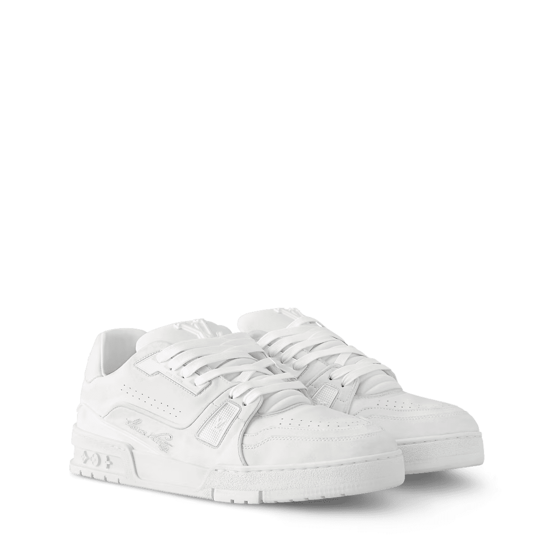 4d152c734124a59fef6c2e69f2c5ac8c Louis Vuitton 1ADERD LV Trainer Distressed Sneaker - Image 1