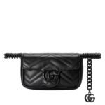 Gucci – GG Marmont Belt Bag – (Black) - Image 5