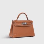 Hermès Kelly Mini Epsom Gold Sellier Palladium Hardware - Image 3