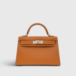 Hermès Kelly Mini Epsom Gold Sellier Palladium Hardware