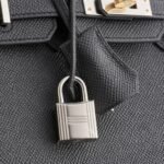 Hermès Birkin 25 Epsom Black Electrum Sellier - Image 8