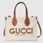 GUCCI MINI TOTE BAG WITH GUCCI PRINT