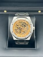 Audemars Piguet Royal Oak 15407ST.OO.1220ST.02 Double Balance Wheel  Stainless Steel Openworked Pink Gold-Toned Dial 41mm - Image 2