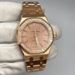 Audemars Piguet Royal Oak Selfwinding 15451OR.ZZ.1256OR.03 ‘Ladies’ Rose Gold Diamond Bezel - Image 2