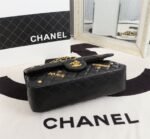 Chanel Lambskin Quilted Medium Rue Cambon Charms Double Flap Black - Image 5