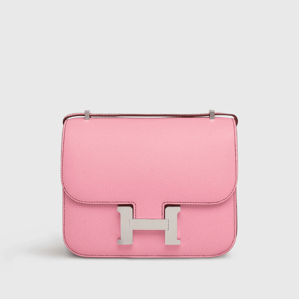 641efcef42f2349cf2d7e86bc3f1ca39 Hermès Constance 18 Epsom Pink Palladium Hardware - Image 1