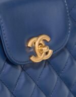 Chanel Kelly Medium Bag in Vintage Calfskin Leather, Dark Blue - Image 6