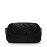 Gucci Matelasse Leather GG Marmont Small Shoulder Bag (SHF-8WEwIl) - Image 3