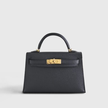 Hermès Kelly Mini Epsom Sellier Black Gold Hardware