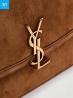 SAINT LAURENT Solferino medium suede shoulder bag - Image 5