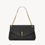 Saint Laurent Calypso large in grained lambskin