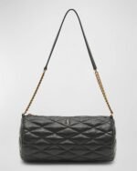 Saint Laurent Sade Medium YSL Tube Shoulder Bag in Quilted Smooth Leather - Image 2