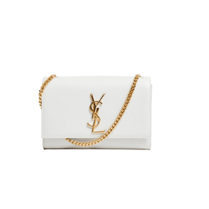 Saint Laurent  kate medium in grain de poudre embossed leather