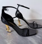 Saint Laurent OPYUM Sandals in patent leather - Image 2