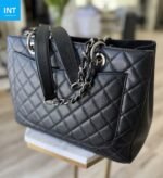 CHANEL Grand Shopping Tote Black Caviar Leather - Image 5