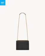Saint Laurent SUNSET MEDIUM IN CROCODILE-EMBOSSED LEATHER - Image 4