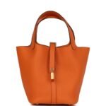 Hermès Picotin Lock 18 Orange Clemence Gold Hardware