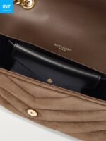 SAINT LAURENT Loulou quilted suede shoulder bag - Image 5