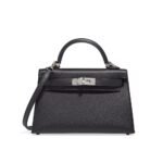 Hermès Kelly Touch Mini Lizard, Veau Madame Black Palladium Hardware