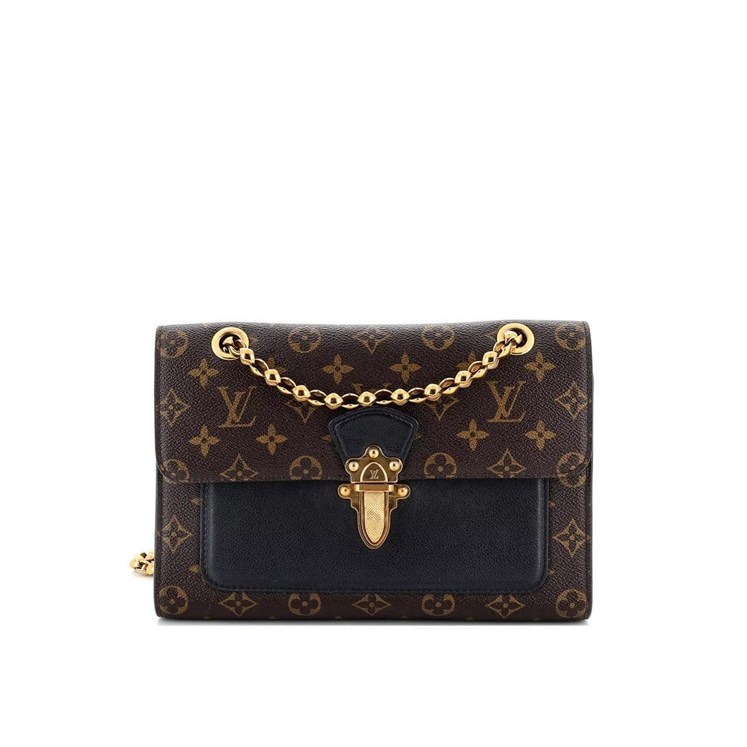 AMv0oAkc-24-1 Louis Vuitton Victoire Handbag Monogram Canvas and Leather - Image 1