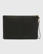 Saint Laurent YSL Monogram Large Pouch in Smooth Leather - Image 5
