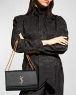Saint Laurent Kate Medium YSL Crossbody Bag in Grained Leather - Image 4