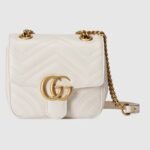GUCCI MARMONT MINI SHOULDER BAG (White)