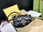 GUCCI MARMONT SMALL SHOULDER BAG BLACK - Image 10
