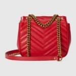 GUCCI MARMONT MINI SHOULDER BAG (RED) - Image 8
