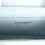 Chanel Small Kelly Shopper Light Blue Shiny Aged Calfskin Brushed Gold Hardware - Image 6