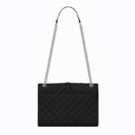 Saint Laurent Envelope Medium Bag In Mix Matelasse Grain De Poud - Image 2