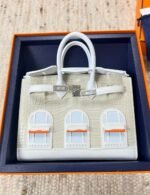 Hermès Sac Faubourg Neige Birkin Sellier 20 Matte Alligator Palladium Hardware - Image 2