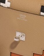 Hermès Kellydole Picto Epsom Chai / Mauve / Terre Battue / Celeste - Image 8